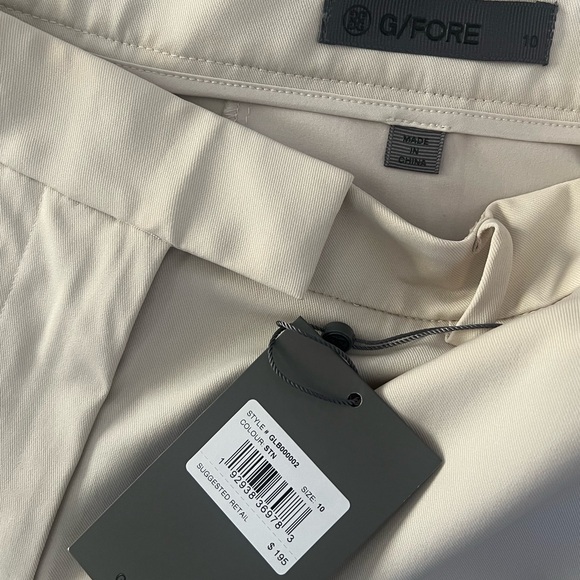 G/FORE women’s Luxe Stretch Twill Golf Pants beige tan Straight Leg - Picture 6 of 12